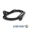 Кабель живлення Schuko PC-186 CEE7/7-IEC C5, 3.0M, 1.0mm, для ноутбука (PC-186 CEE7 / 7-IECC5CCA31)