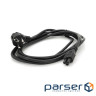 Кабель живлення Schuko PC-186 CEE7/7-IEC C5, 3.0M, 1.0mm, для ноутбука (PC-186 CEE7 / 7-IECC5CCA31)