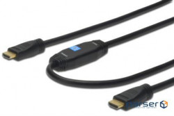 Кабель мультимедійний HDMI to HDMI 30.0m Digitus (AK-330105-300-S)