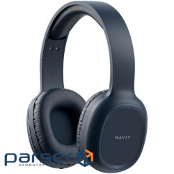 Навушники Havit HV-H2590BT Blue, Bluetooth V4.2, AUX, Micro SD Card, Fm, USB, 200mAh (6939119045715)