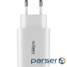 Зарядний пристрій Globex 1xUSB + 1xUSB-C 30W FastPower white (30WAC)