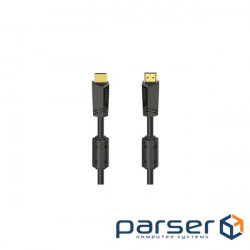 Cable Hama HDMI - HDMI 4K Ethernet Gold 15 m Black (00205010)