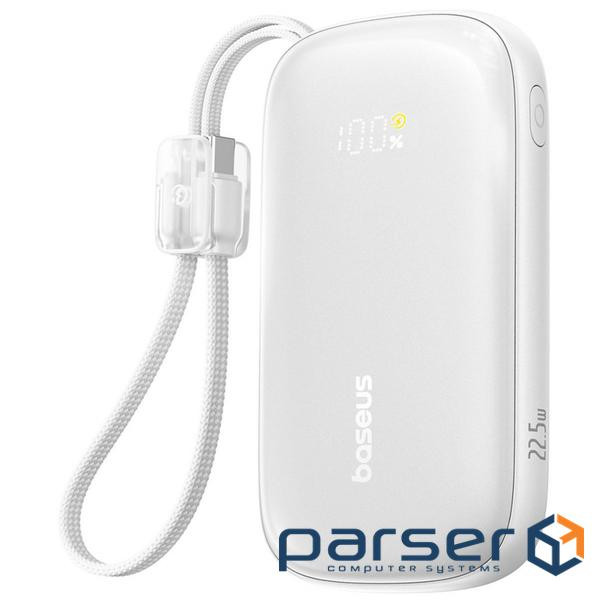 Портативная Батарея Baseus EnerFill Qpow 3 Ultra 22.5W 10000mAh white (E0027L01)