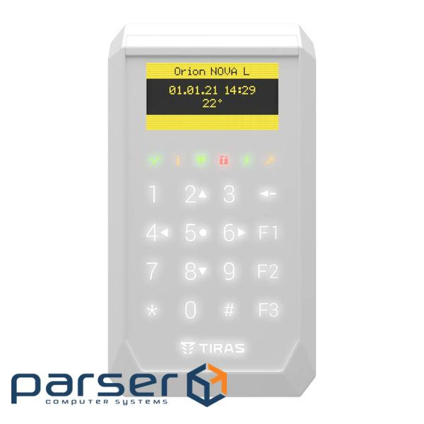 Сенсорна клавіатура OLED Тирас Tiras K-PAD OLED+ white