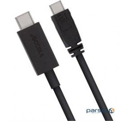 Accell Cable U195B-007B 6ft USB-C to Micro-B USB 2.0 Cable Retail
