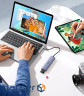 Концентратор Ugreen USB-C 6-in-1 3xUSB 3.0 + HDMI 4K@30Hz + SD/TF silver (20956A)
