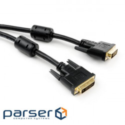 Multimedia cable DVI to DVI 24+1pin 1.8 m Vinga (VCPDCDVIMM1.8BK)