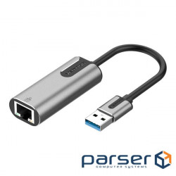 Перехідник USB 3.0 --> Ethernet RJ45 1000Mb Aluminum чорний Vention (CEWHB) Vention (CEWHB)