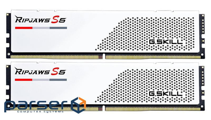 Модуль пам'яті G.SKILL Ripjaws S5 Matte White DDR5 6000MHz 64GB (F5-6000J3040G32GX2-RS5W)