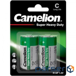 Батарейка CAMELION Super Heavy Duty Green C 2шт/уп (C-10000214) (4260033156297)