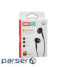 Гарнитура XO EP43 In-ear Earphone Black (6920680879168)