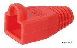 Ковпачок FreeEnd-> RJ45 UTP5e ковпачок, ізолюючий 6.4 mm, Standart, червоний (75.01.1217-100)