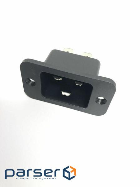 Роз"єм IEC(C20)-конектор,панельний,чорний (62.09.8457-1) (62.09.8457-1)