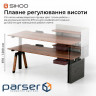 Компютерний стіл з електрорегулюванням висоти Sihoo D07 1.8m Walnut/Bla (D07A-101/D07J-101-AB/D07-P)