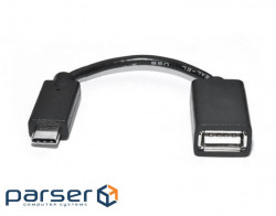 Дата кабель OTG USB 2.0 AF to Type-C 0.1m REAL-EL (EL123500030)