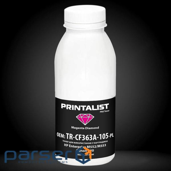 Тонер HP Enterprise M552 / M553, Canon 040, 105г Magenta Printalist (TR-CF363A-105-PL)