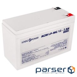Accumulator battery LOGICPOWER LPM-MG 12 - 7 AH (12В, 7Ач) (6552)