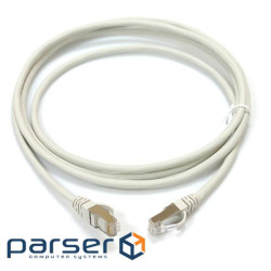 Patch cord cat. 5e, 26AWG, RJ45-RJ45, gray, 2 m , F/UTP, LSZH, Corning (FQ100071882)