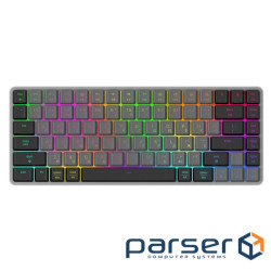 Клавіатура GamePro MK230R Red Swich Low Profile RGB Wireless/Bluetooth/USB Dark Gray