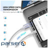 Кабель USB 2.0 AM-Type-C M, 2 м, 3.0A, (18W) Nickel Plating Aluminum Braid Білий, US288 UGRE (60133) , US288 UGRE (60133)