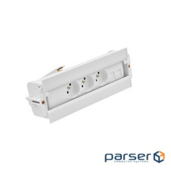 Розетк блок Simon486: 3x250В тип F, 2xRJ45 Keystone, білий (48630F300K00000-33)