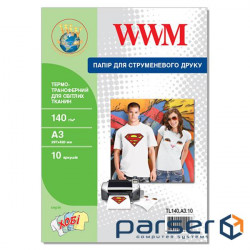 Папір WWM A3 Termotransfers/White (TL140.A3.10)