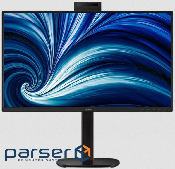 Монiтор TFT PHILIPS 23.8" 24B2U4301H/00 IPS 120Hz HDMI DP USB-C Pivot USB WebCam RJ45