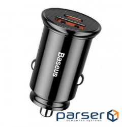 Зарядное устройство Baseus Circular Plastic USB, Type-C PD3.0, QC4.0, black (CCALL-YS01)