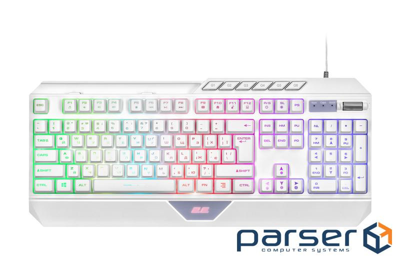 Клавіатура 2E Gaming KG315 RGB USB White Ukr (2E-KG315UWT)