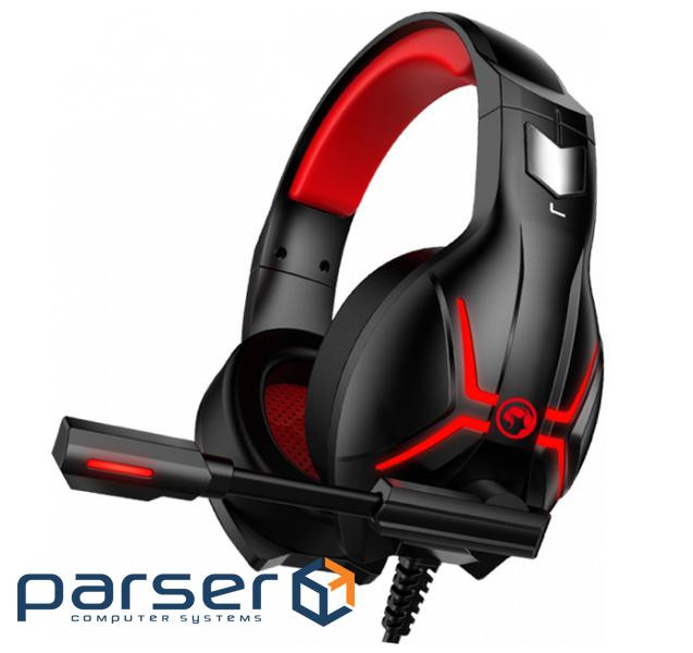 Навушники Marvo HG8928 Black-Red (HG8928) (HG8928 Red-LED)