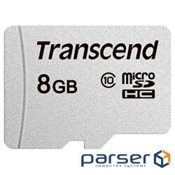 Memory card TRANSCEND microSDHC 300S 8GB Class 10 (TS8GUSD300S)