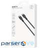 Кабель Proove Rebirth Type-C to Type-C 60W (1m) black (CCRE60002201)