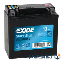 Акумулятор автомобільний EXIDE START STOP AUXILIARY 13Ah (+/-) (200CCA) (EK131)