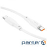 Дата кабель USB-C to USB-C 2.0m 100W TPE X93 white HOCO (6931474790729)