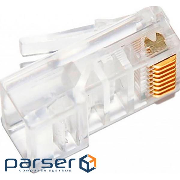 Конектор RJ45, UTP, з наскрізними отворами, 8p8c ( 100шт пакунок) KINGDA KD- (KD-PG8032-C5E/100шт) )