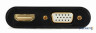 Перехідник Cablexpert HDMI to HDMI/VGA+audio 3.5mm (A-HDMIM-HDMIFVGAF-01)