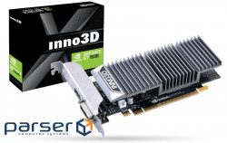 Video card MSI GeForce GT1030 2048Mb AERO ITX OC (GT 1030 AERO ITX 2G OC) PCI-Express x16 3.0, 2 ГБ, GDDR5, 64 Bit, Base - 1265 MHz, Boost - 1518 MHz, 1 x HDMI, 1 x DVI, 30 Вт GeForce GT1030 2048Mb INNO3D (N1030-1SDV-E5BL)