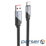 Дата кабель USB 2.0 AM to USB-C 1.2m 5A nylon black HOCO (6942007605007)