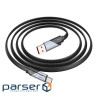 Дата кабель USB 2.0 AM to USB-C 1.2m 5A nylon black HOCO (6942007605007)