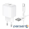 Мережевий зарядний пристрій BOROFONE BAS42A Potential single-port QC3.0 charger set( (6941991113802)