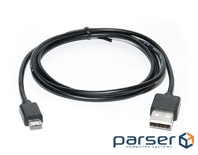 Дата кабель USB 2.0 AM to Micro 5P 2.0m Pro black REAL-EL (EL123500025)