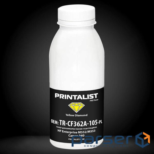 Тонер HP Enterprise M552 / M553, Canon 040, 105г Yellow Printalist (TR-CF362A-105-PL)