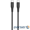 Кабель Proove GridLine Type-C to Type-C 60W (1m) black (CCGL60002201)