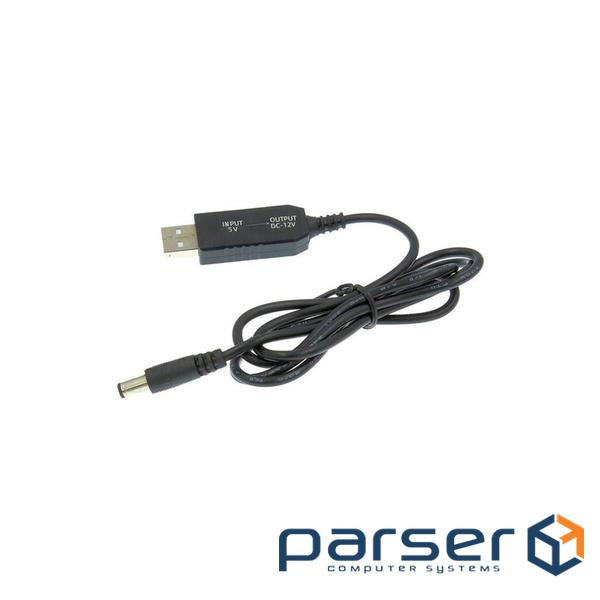 Кабель живлення Dynamode USB 2.0 AM - DC 5.5 х 2.1 мм, що підвищує напругу с (DM-USB-DC-5.5x2.1-12V) (DM-USB-DC-5.5x2.1-12V)