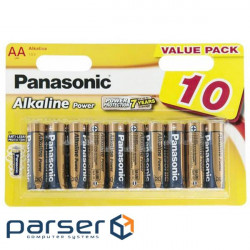 Батарейка Panasonic LR06 Alkaline Power * 10 (LR6REB/10BW)