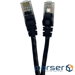 Патч-корд 3м UTP cat.5e, CU, 24AWG, black GEAR (GPC-UTPCURJ45-3B)