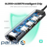 Сітковий адаптер з USB хабом UGREEN USB 3.0 Hub with Gigabit Ethernet Adapter (60812)