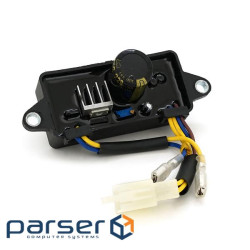 AVR для однофазного генератора 2-3,5 кВт, 250В / 220мФ, корпус пластик, 6 контактів (AVR2.5-1N8AE) (AVR2.5-1N8AE)