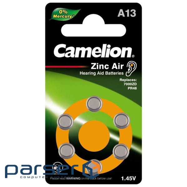 Батарейка PR48 / A13 Zinc-Air * 6 Camelion (A13-BP6)
