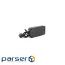 Фільтр F09U, 3 розетки EU + 4 USB + 1PD, кнопка включення з індикатором, 2 м, 3х0,75мм, (F09U-Black) , (F09U-Black)
